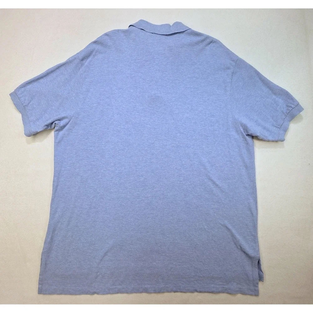 Polo Ralph Lauren Polo Shirt Mens‎ 2XB Big Blue on Blue Pony Pique LIMITED USE